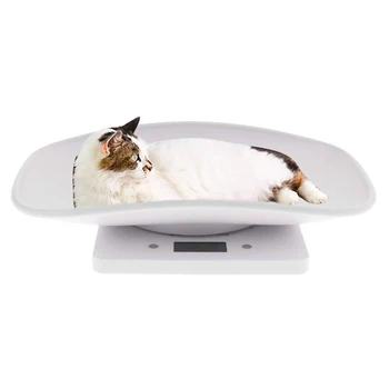 

1pc Lcd Electronic Scales Mini Digital Pet Scale Multi-function Weight Measure Tool Small Pet Scale For Dog Cat Baby Pet