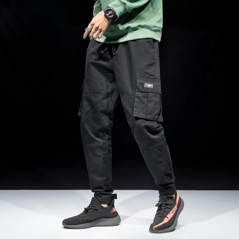 

Autumn And Winter INS Super Fire Pants Men's Popular Brand Loose Bib Overall Beam Leg Korean-style Trend Casual Harem Versatile