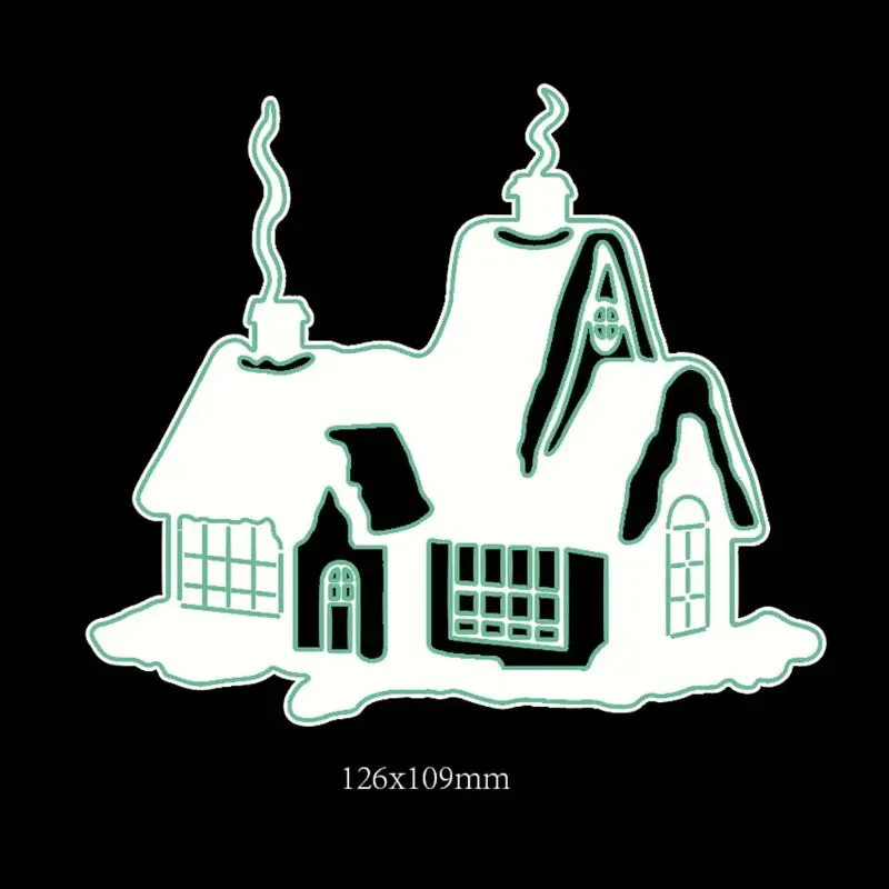 

Snow House Metal Cutting Dies Stencil DIY Scrapbooking Album Stamp Paper Card Embossing Decor Craft