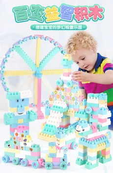 

100-300 Pieces Building Blocks Macaron Car Animals DIY Creative Bricks Bulk Model Figures Educational Kids Toys