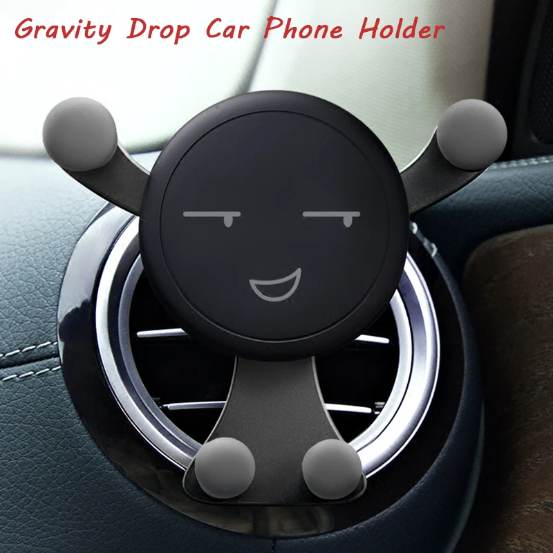 Универсальный автомобильный держатель для телефона на вентиляционное отверстие для Honor 8X с милой улыбкой, пластиковый gps-навигатор, держатель для телефона, подставка
