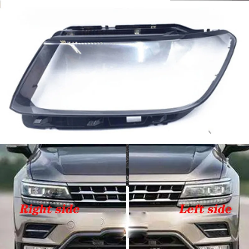 Передние фары для vw tiguan L 2017 2018 2019 прозрачные абажуры корпус лампы маски крышка