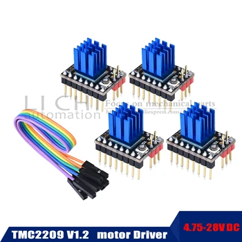 

TMC2209 V1.2 Stepper Motor Driver TMC2208 UART 2.8A 3D Printer Parts TMC2130 TMC5160 For SKR V1.3 4 mini E3 for 3D Printer Par