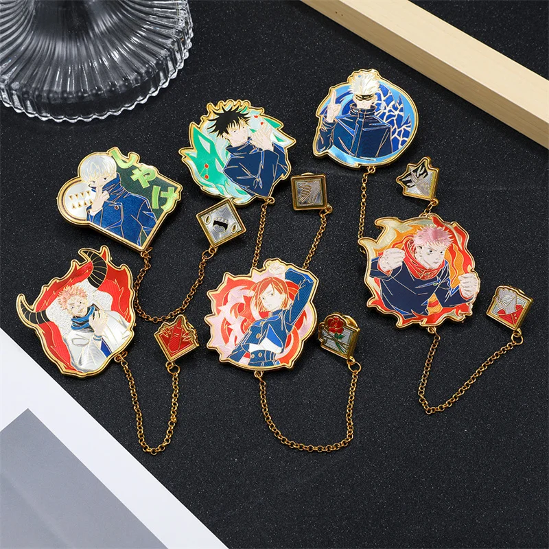 Japan Anime Jujutsu Kaisen Brooch Badge Gojo Satoru Ryomen Sukuna Enamel  Pins Cosplay Metal Manga Man Woman Gift for Friend - AliExpress