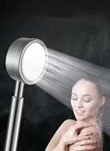 

The Cheapst Price High Pressure Large Shower Head Powerful Energy Bath Heads Chrome Hose Rai