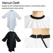 1 шт. салонный плащ для стрижки волос водонепроницаемый, с длинными рукавами стрижка фартук накидки для парикмахерской платье обертывание волос режущий дом или салон
