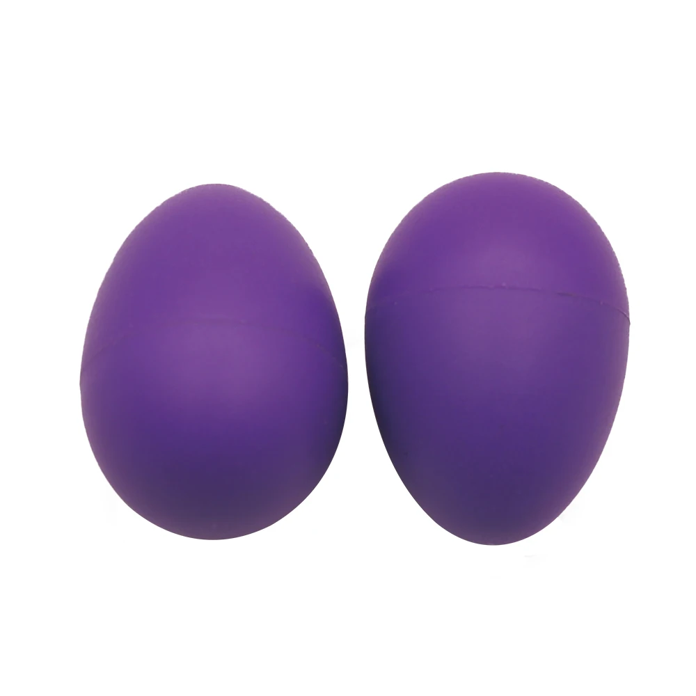 1 Pair Of Purple  Shaker Eggs Percussion Rhythm Musical Instruments