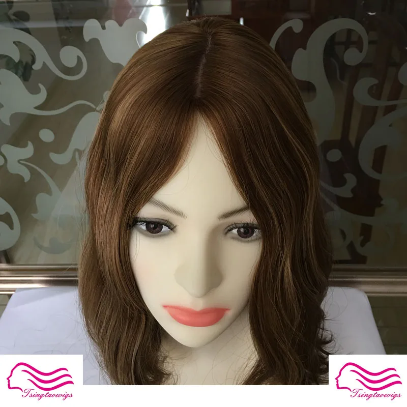 16 дюймов Европейский девственный Кошерный парик из волос еврейский парик лучшие ножницы