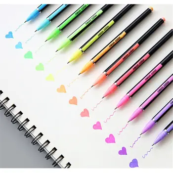 

48 Colors/Set Gel Pen Metallic Marker Pens Neon Color Sketch Pen Creative Ballpoint Pen Highlighter Material Escolar