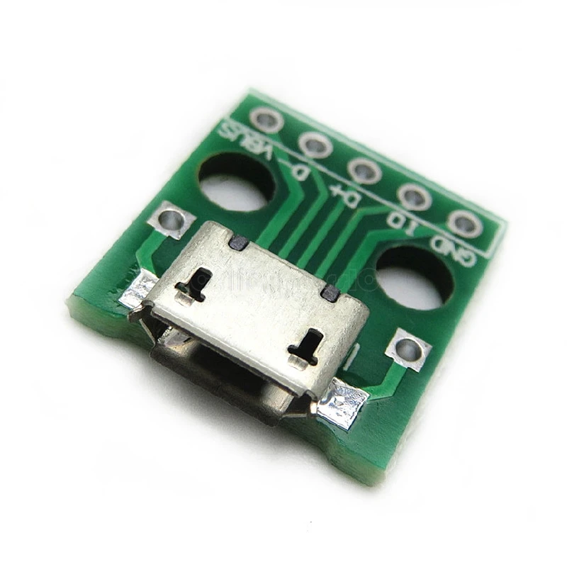 1 шт. / Лот USB DIP адаптер 5pin гнездовой разъем B тип pcb преобразователь платы 2 54 в