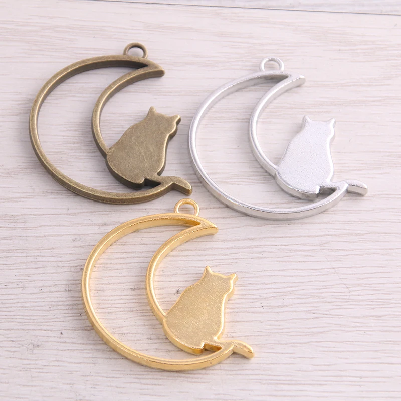 Сладкий колокольчик 6 шт./лот металлический сплав цинка три цвета Луна Шарм кошка