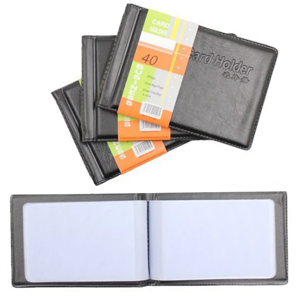 

Super Slim PU leather 40 Cards ID Credit Card Holder Book Case Organizer Credit Card Case Men Business Wallet Purse Card Holders