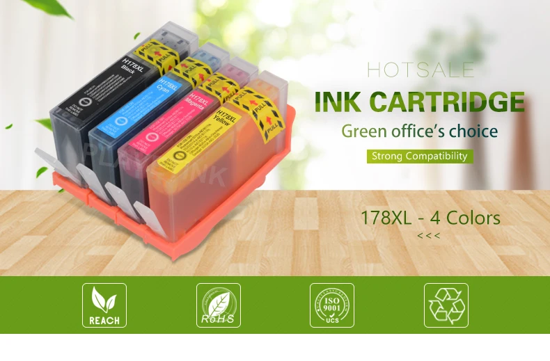 Plavetink 4 цвета 178XL картридж для принтера hp 178 XL совместимый для hp Deskjet 3070A 5510 6510 B209a C510a C309a принтер