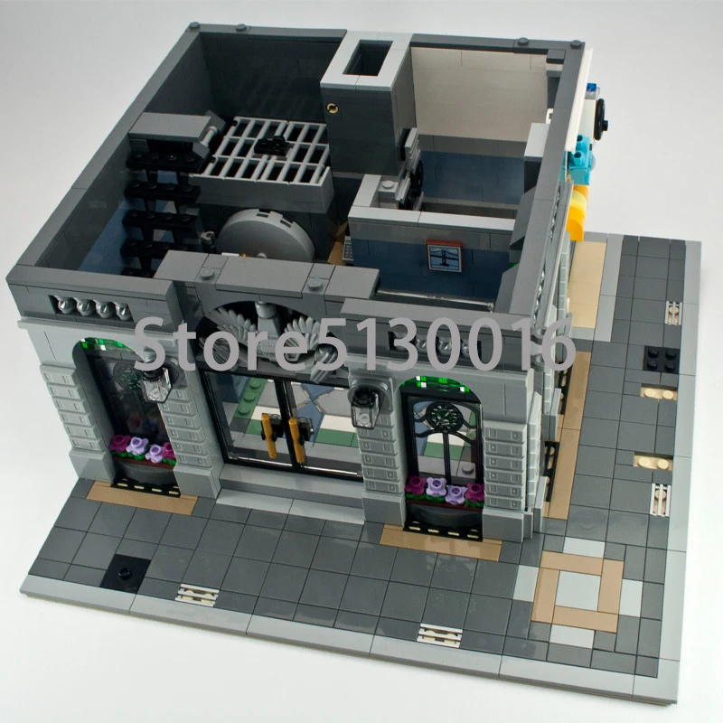 10251 Creator Brick Bank кирпичная скамейка 15001 84001 2413 шт уличный вид модели строительные наборы блоки кирпичи обучающие игрушки