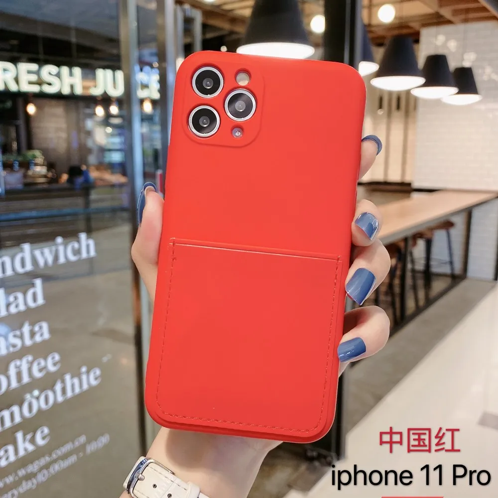

Anti-liquid card package Case For iphone 11Pro Max XR X XS MAX Case for 6s 7 8plus multiple colour