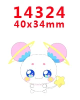 14324 30 шт мультфильм персонаж плоское украшение из смолы PR 14144 - Цвет: 14324