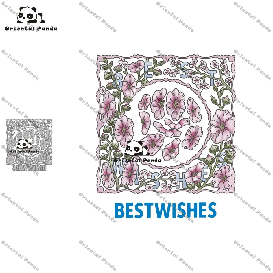 

New Dies Best wishes for flowers Metal Cutting Dies diy Dies photo album cutting dies Scrapbooking Stencil Die Cuts Card Making