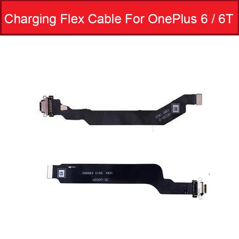 Usb зарядный разъем док-станция для Oneplus 1+ 6 6T A6000 A6003 USB для порта зарядки Flex запасной ленточный кабель Ремонт
