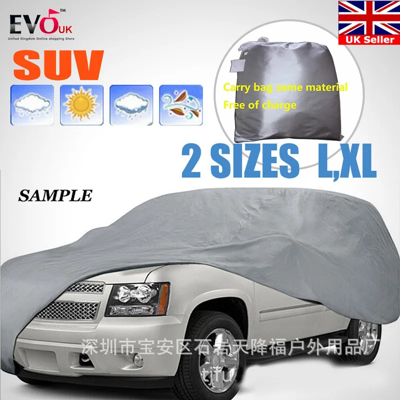 Capas de Carro Tampa de Prata Protetor ao ar Universal Completa Gelo Neve Poeira Sol Sombra uv Luz Tamanho L-xl Auto Car Case Livre Cobertura Dfdf 7 Universal Completa Capas de Carro Gelo Neve