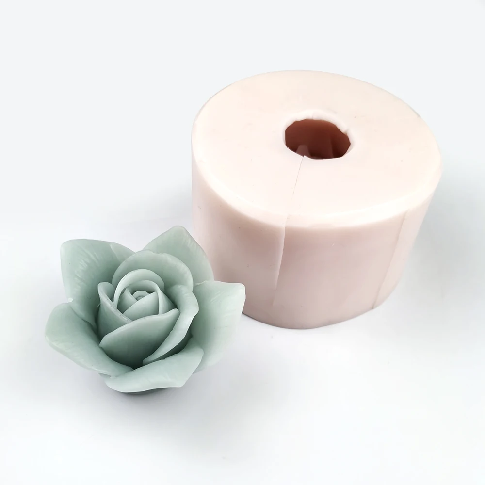 HC0191 PRZY 3D beautiful flower rose Silicone Mold Bouquet of roses Soap  Molds Clay Resin Gypsum Chocolate Candle Mold