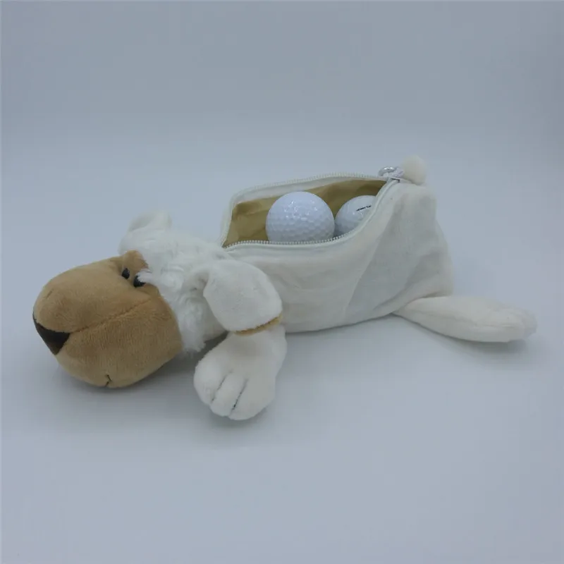 sheep white Многофункциональные маленькие сумки для гольфа, футболки для гольфа, маркеры для ключей, забавные мультяшные животные, на молнии, сумки для гольфа, можно упаковать 5-7 шаров - Цвет: sheep white