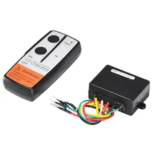 12V Universal Car Wireless Winch Electric Remote Control With Manual Transmitter Set Truck ATV SUV Truck Vehicle Trailer Kit
