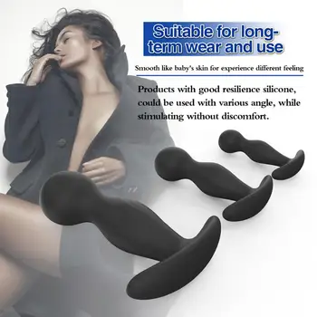 Silicone Anal Plug Sex toys for Men Women Prostate Massager Dildo for Anal Butt plug Small Mid Large Intimate goods for Adults 6