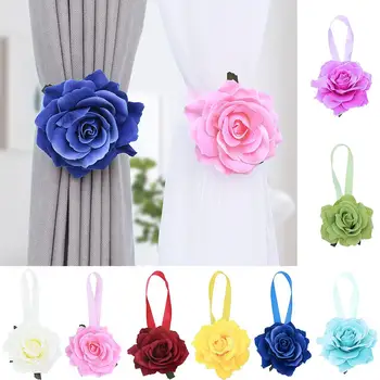 

Pretty Flower Magnetic Curtain Buckle Tieback Holdback Holder Clip Curtain Decorative Accessories Bedroom Home Decor