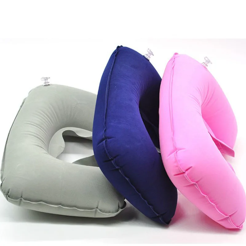 Inflatable U Shape Neck Cushion Travel Pillow Office Airplane Driving Nap Support Head Rest Health Care Decorative | Дом и сад