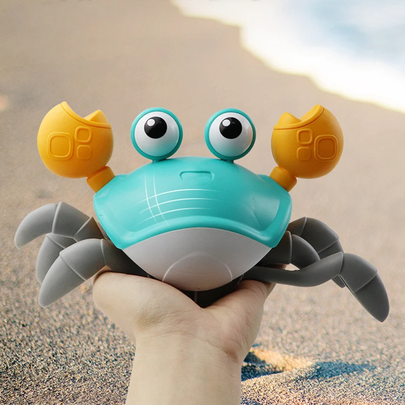 Игрушка детская для ванны заводная игра купания большой краб с животными летняя