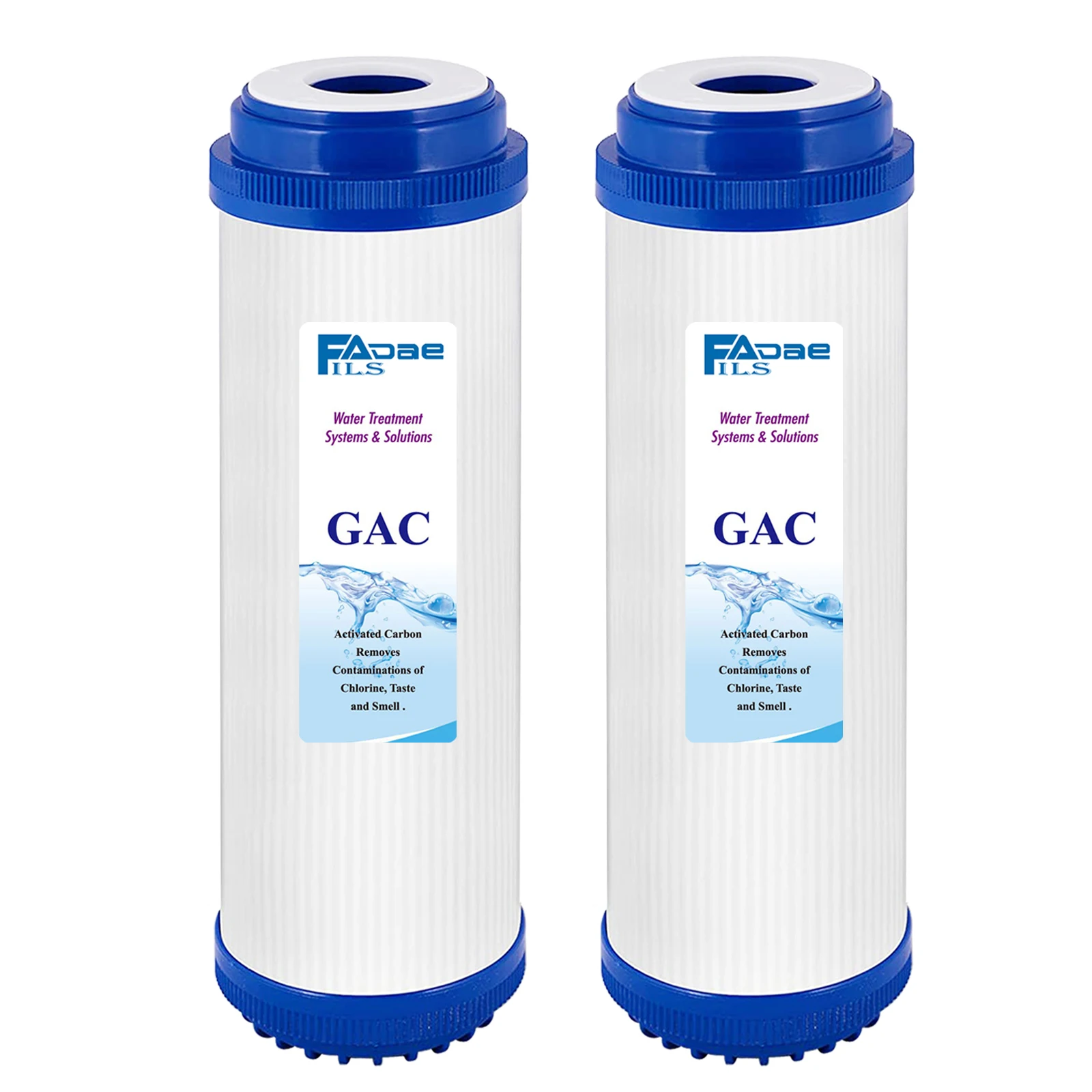 

Гранулированный активированный уголь GAC 2,5 "x 10" для фильтров для воды RO, аквариума, DI и других стандартных систем очистки воды-2 упаковки