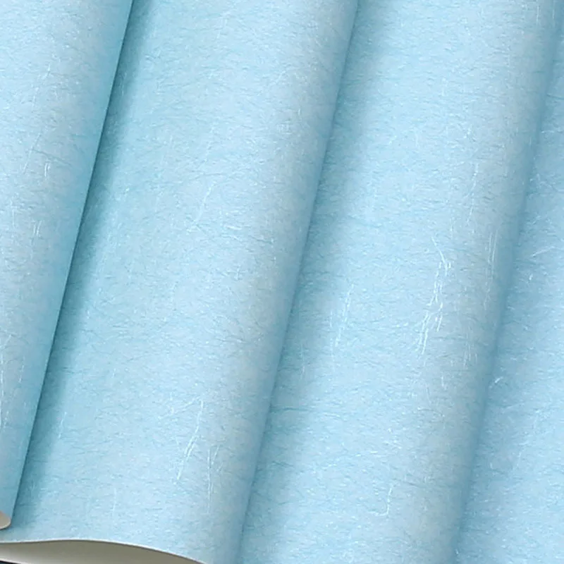 

3d Modern Wall Papers Home Decor Solid Color Silk Wallpaper Blue Non Woven Wallpapers Roll For Bedroom Living Room Walls Mural