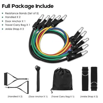 

2020 Latest Resistance Bands Crossfit Training Exercise Yoga Tubes Pull Rope,Rubber Expander Elastic Bands Fitness with Bag