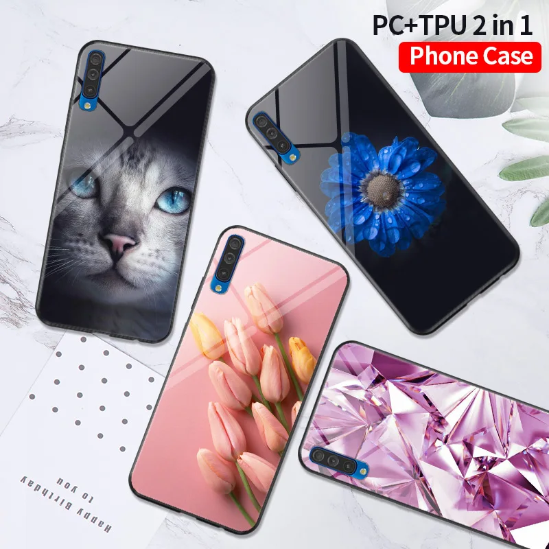 Глянцевый чехол с животными для телефона Samsung A51 A71 A20 A40 A70 A7 2018 A10 A30 A50 A6 A8 Plus A3 A5 A10S