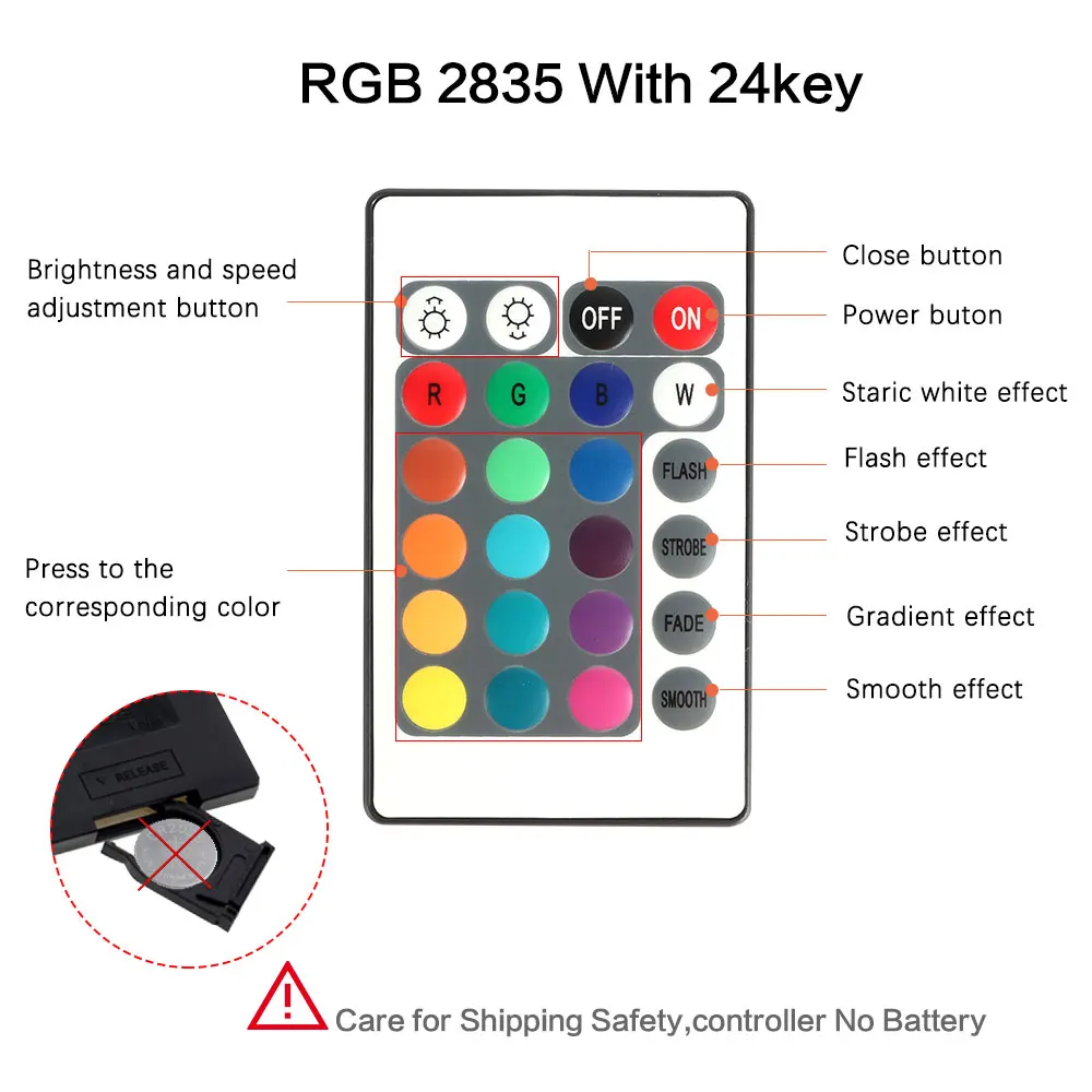 RGB Светодиодная лента 5 м 15 м 20 м светодиодный светильник SMD2835 60 Светодиодный s/M DC12V водонепроницаемый RGB светодиодный светильник Диодная лента гибкий контроллер 24 клавиши