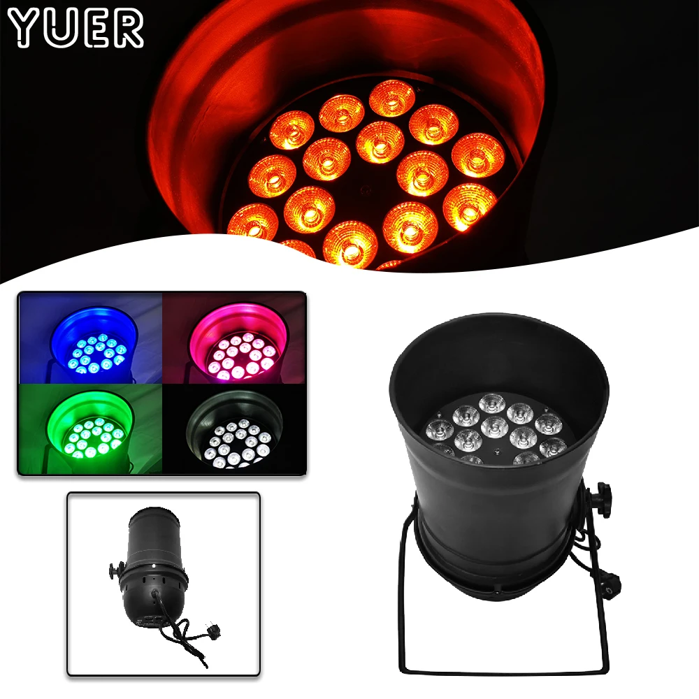 18X10W RGBW 4IN1Wash Par Light DMX512 Голосовое управление DJ диско сцена Рождественская