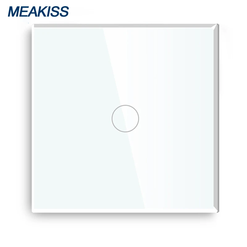 Wall touch light switch EU/UK standard Tempered Glass panel 1/2/3 gang AC 110V 220V Home No neutral wire Sensor Switch no logo |