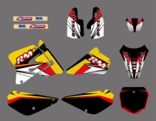 Grafika i tła naklejki zestawy pasuje do Suzuki RM85 RM 85 2002 2003 2004 2005 2006 07 08 09 10 11 2012