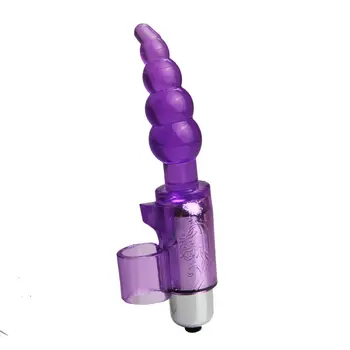 Candiway Tiny Beads Vibrator Finger Loop Clitoris Massager G Spot Anal Plug Waterproof Masturbation Adult Sex Toys For women 5