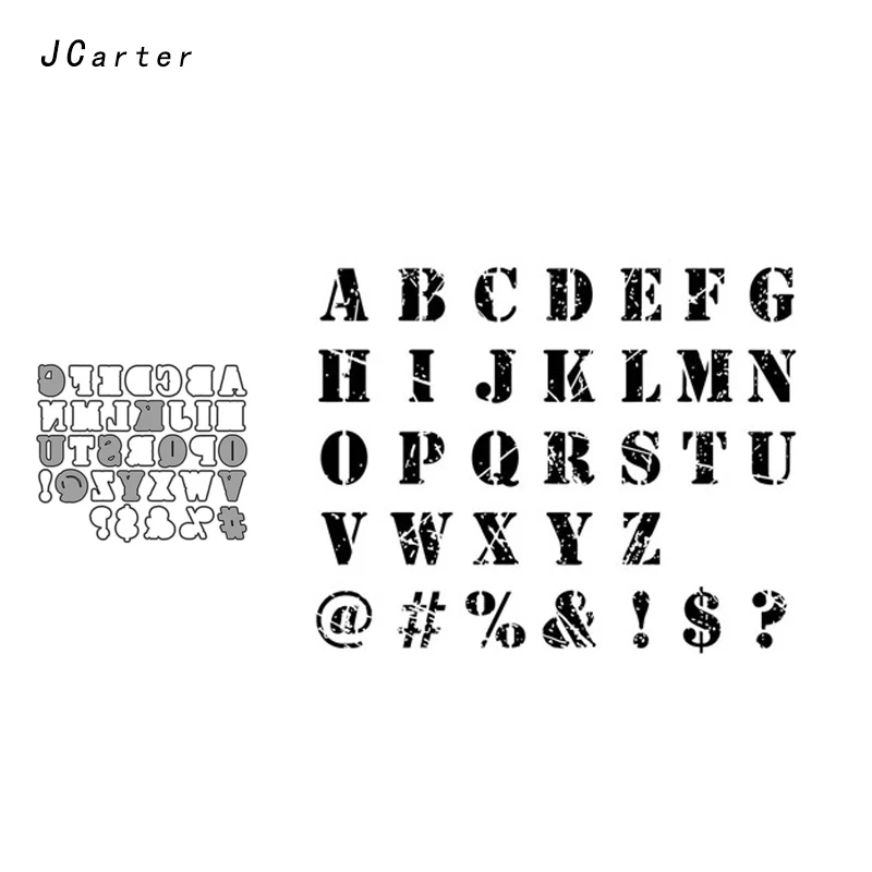 

JC Metal Cutting Dies and Rubber Stamps English Word for Scrapbooking Symbol Craft Die Cut Stencil Card Making Album Sheet 2019