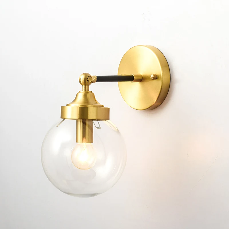 

Postmodern retro style creative Nordic LED wall lamp Postgraduate retro style creative Nordic wall light Black Golden