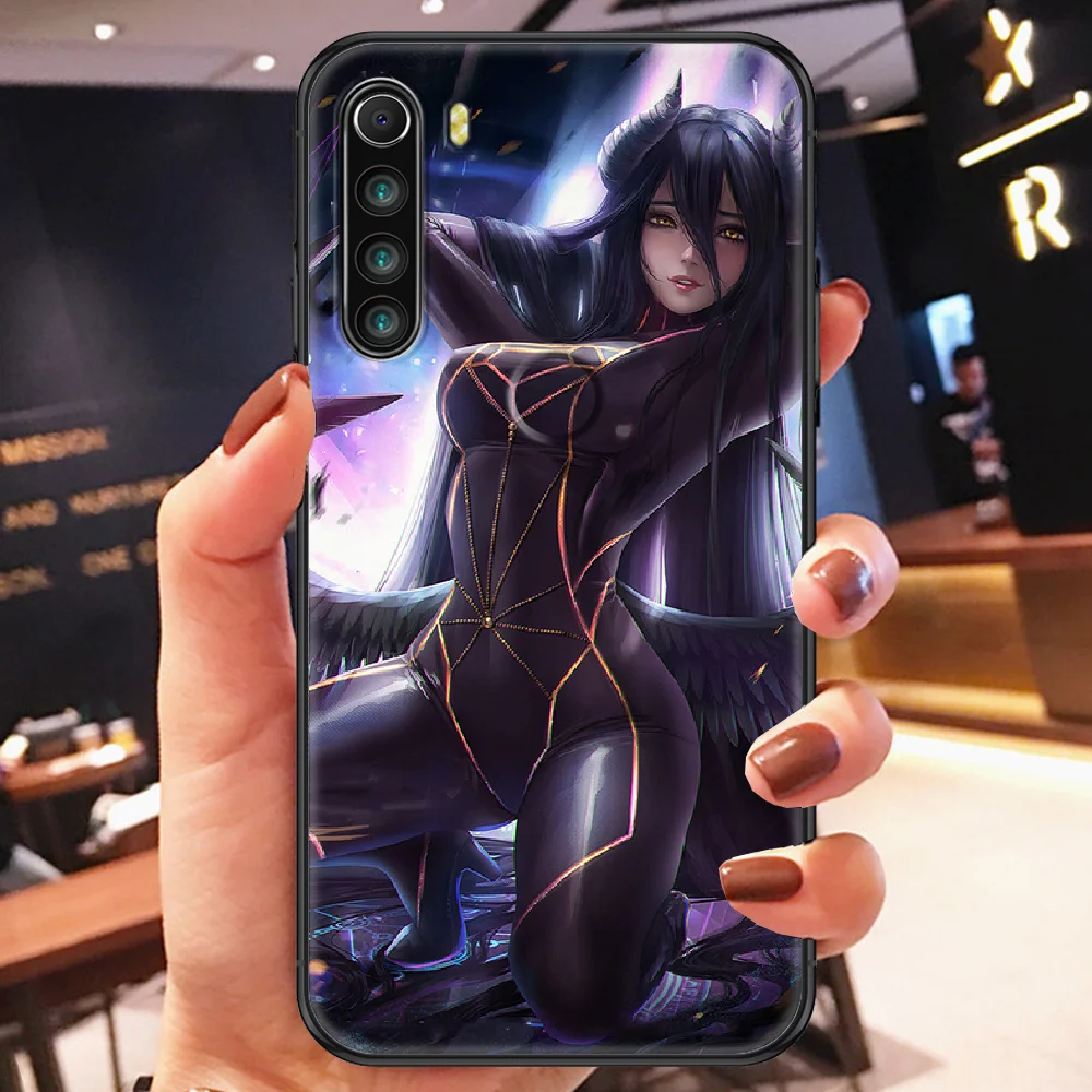 Overlord Albedo Anime Phone case For Xiaomi Redmi Note 7 7A 8 8T 9 9A 9S K30 Pro Ultra black painting waterproof 3D back tpu 