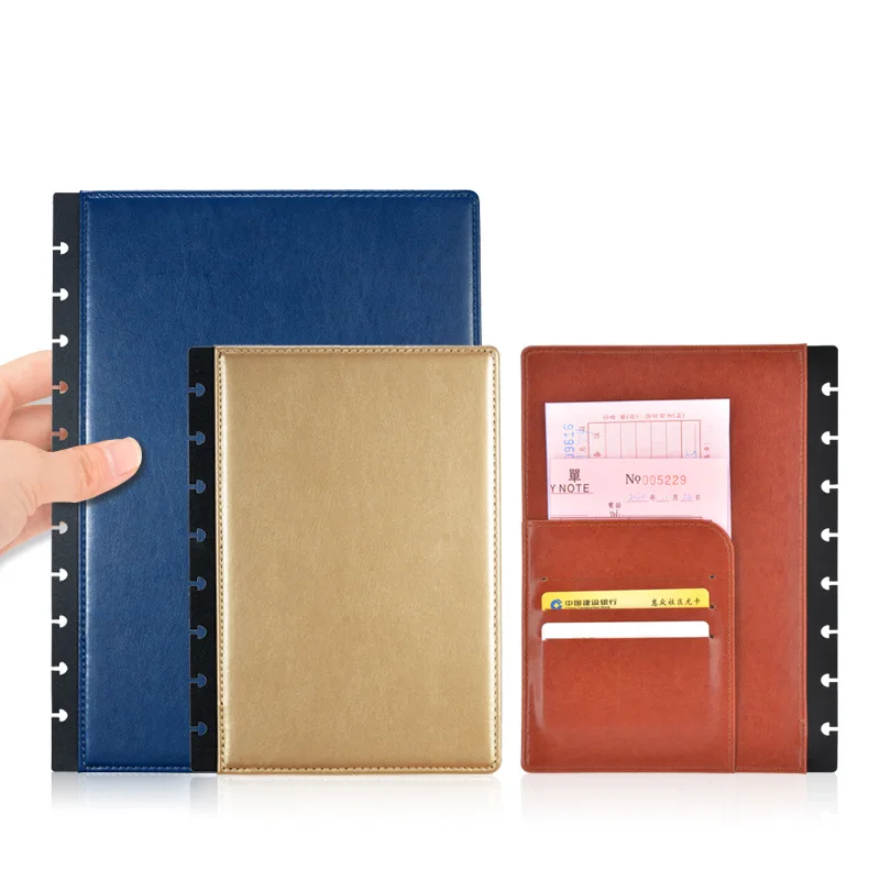 Capa de Caderno de Couro com Buraco de Cogumelo Capa de Folhas Soltas Cadernos e Revistas Pasta de Disco Cadernos e Planejadores Pasta de Anel
