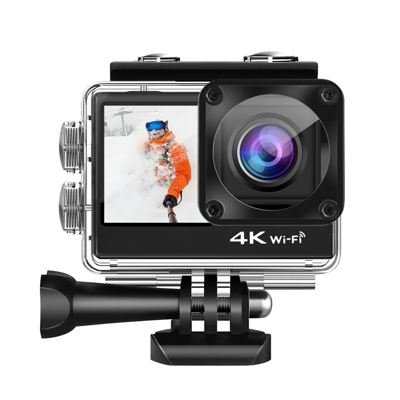 Hot F38 EIS Anti-Shake Action Camera 4K 60Fps WiFi 2.0 Inch IPS Screen Underwater Waterproof Cam Vedio