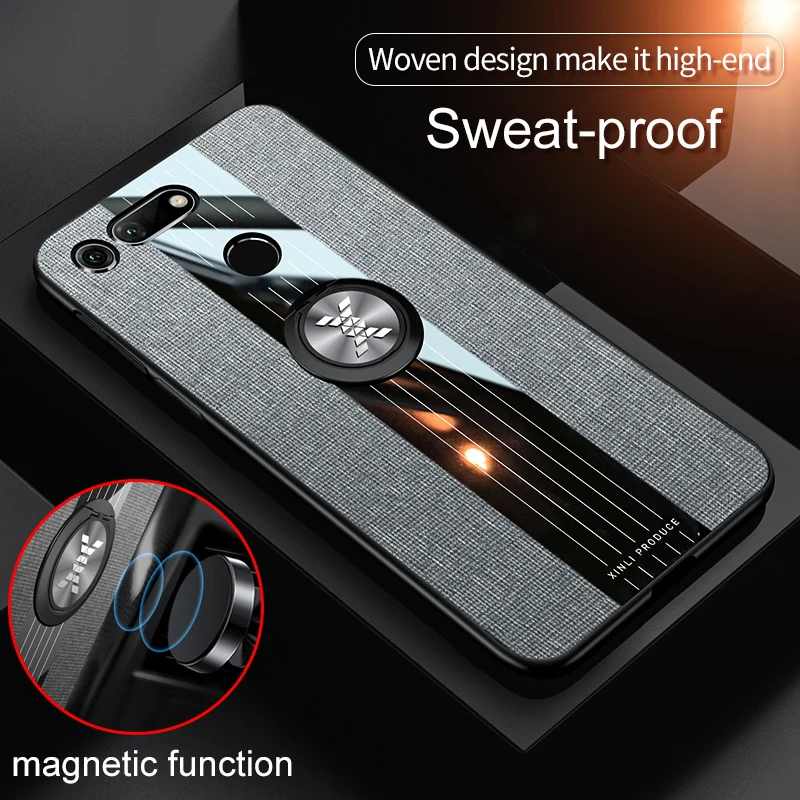 Роскошный тканевый чехол для телефона Huawei Honor V10 V20 View 20 View10 10 View20 с магнитным