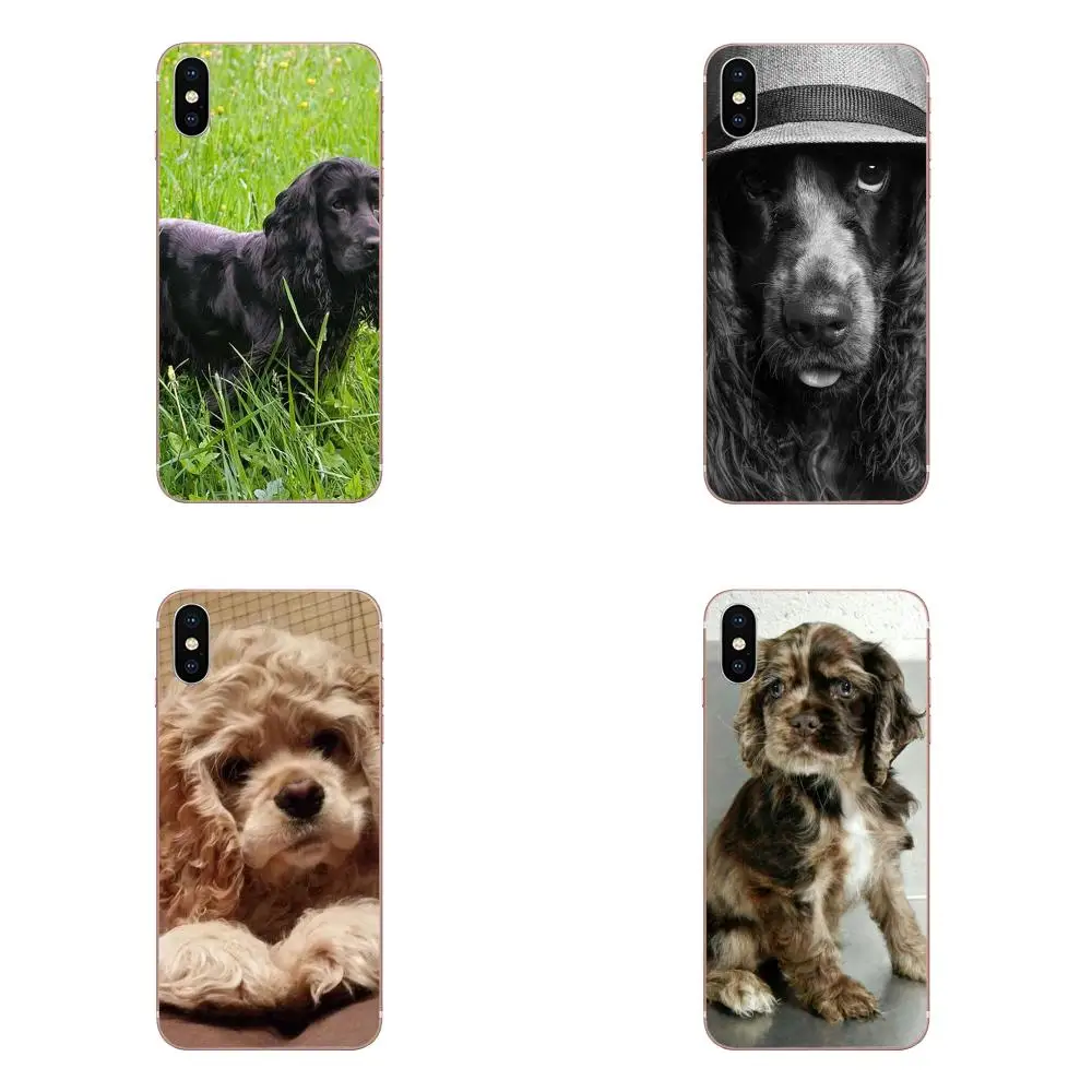 

For Huawei Honor 4C 5A 5C 5X 6 6A 6X 7 7A 7C 7X 8 8C 8S 9 10 10i 20 20i Lite Pro TPU Mobile Phone Case Cover Cocker Spaniels Dog