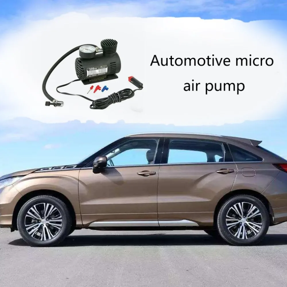Dc12V 300Psi автомобильный насос для шин авто мини воздушный компрессор шин насос с манометром для Автомобиль Велосипед Мотоцикл мяч