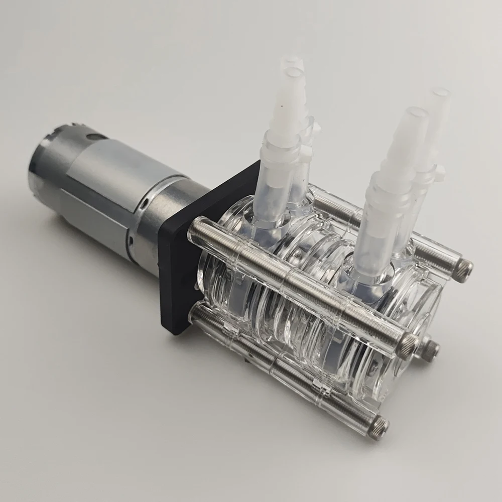 Peristaltic Pump Water Pump Dosing Dual Pump Head 12V 24V DC High Flowrate For Aquarium Lab Analytical