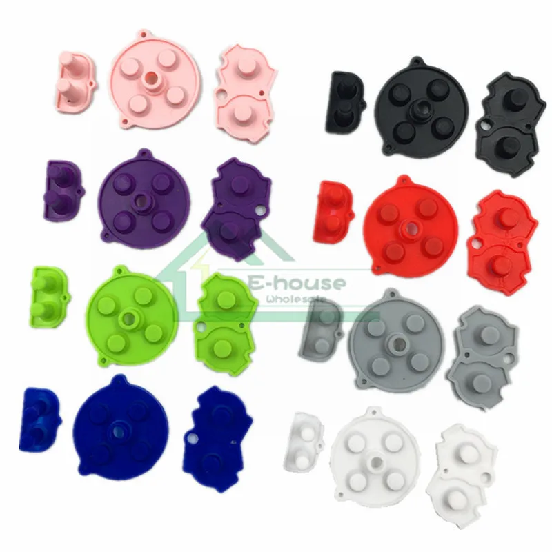 30 set for Gameboy Advance Conductive Rubber Pad Buttons A-B D-pad replacement GBA Silicone pad Gamepad Repair | Электроника