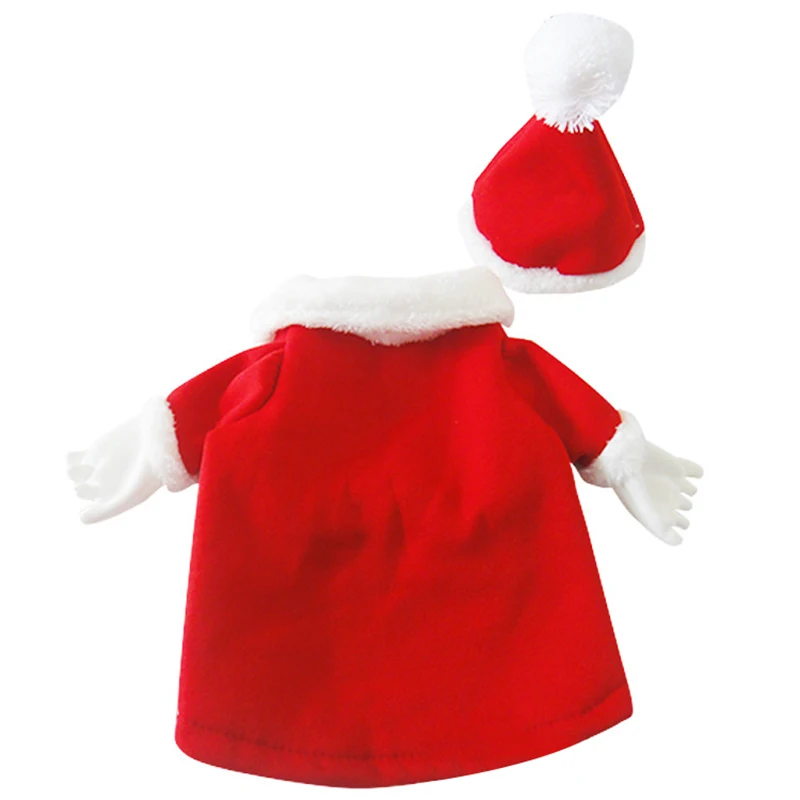 Одежда для собак, Рождественский костюм Санта-Клауса, одежда для маленьких собак, одежда, костюм, платье, теплый рождественский подарок, одежда для собак Китти